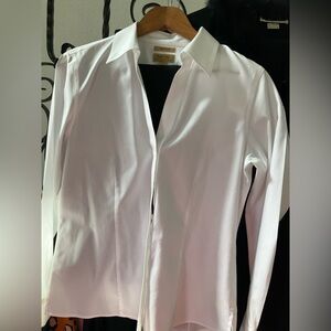 Investments Gold Label White Cotton Shirt